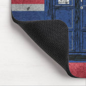 Blue Police Public Call Box - UK Time Travel 1 Muismat (Hoek)