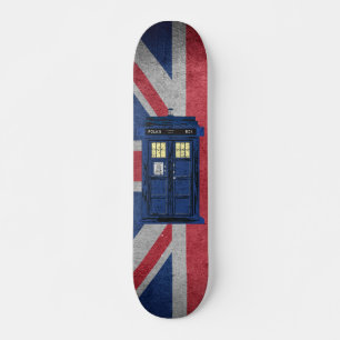 Blue Police Public Call Box - UK Time Travel 1 Persoonlijk Skateboard