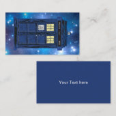 Blue Police Public Call Box - UK Time Travel 1 Plaatskaartje (Voorkant / Achterkant)