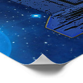 Blue Police Public Call Box - UK Time Travel 1 Poster (Hoek)