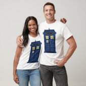 Blue Police Public Call Box - UK Time Travel 1 T-shirt (Unisex)