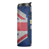 Blue Police Public Call Box - UK Time Travel 1 Thermosbeker (Gedraaid links)