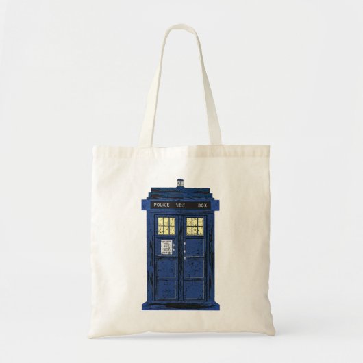 Blue Police Public Call Box - UK Time Travel 1 Tote Bag (Voorkant)