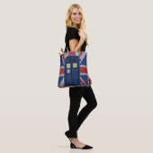 Blue Police Public Call Box - UK Time Travel 1 Tote Bag (Op model)