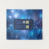 Blue Police Public Call Box - UK Time Travel 1 Wandkleed (Voorkant (horizontaal))