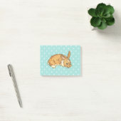 Blue Polka Dot Bunny Post-it® Notes (Kantoor)