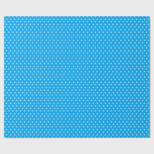 Blue Polka Dot Cadeaupapier (Vlak)