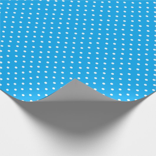 Blue Polka Dot Cadeaupapier (Hoek)