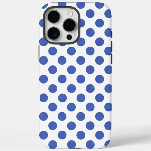 Blue Polka Dot Case-Mate iPhone Case (Achterkant)