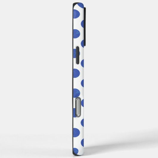 Blue Polka Dot Case-Mate iPhone Case (Achterkant / Rechts)