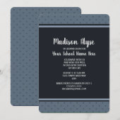 Blue Polka Dot College Trunk Party Kaart (Voorkant / Achterkant)