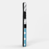 Blue Polka Dot Fade Zebra Print iPhone 5 Hoesje (Achterkant/rechts)
