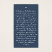 Blue Polka Dot Foto Memorial Prayer Kaart (Achterkant)