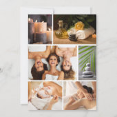 Blue Polka Dot Just Because Girls's Day at Spa Kaart (Achterkant)