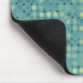 Blue Polka Dot Mousepad Muismat (Hoek)
