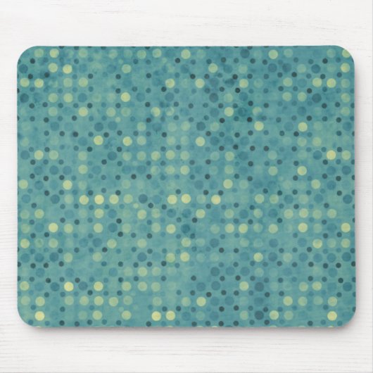Blue Polka Dot Mousepad Muismat (Voorkant)
