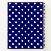 Blue Polka Dot Notitieboek (Achterkant)