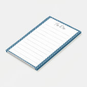 Blue Polka Dot Pattern Post-it® Notes (Schuin)