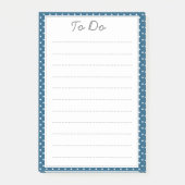 Blue Polka Dot Pattern Post-it® Notes (Voorkant)