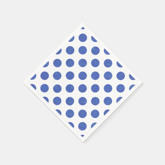 Blue Polka Dot Servet (Hoek)