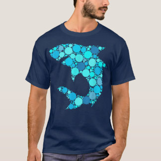 Blue Polka Dot Shark International Dot Day T-shirt