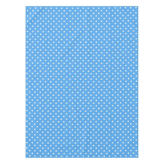 Blue Polka Dot Tafelkleed (Voorkant)