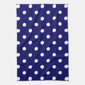 Blue Polka Dot Theedoek (Verticaal)