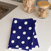 Blue Polka Dot Theedoek