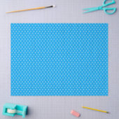 Blue Polka Dot Tissuepapier (Craft)