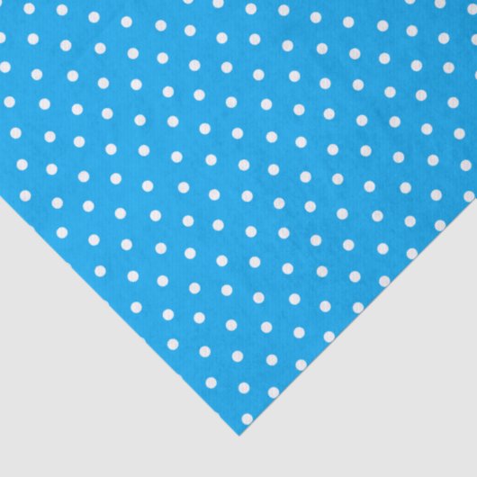 Blue Polka Dot Tissuepapier (Detail)