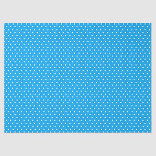 Blue Polka Dot Tissuepapier (Voorkant)