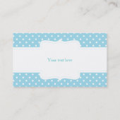 Blue Polka Dot Visitekaartje (Achterkant)