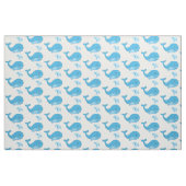 Blue Polka Dot Whales | Veranderbare achtergrond Stof (Fat Quarter)