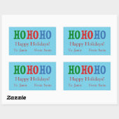 Blue Polka Dots aangepast kerstcadeaulabel / Label (Vel)