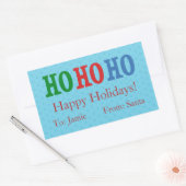 Blue Polka Dots aangepast kerstcadeaulabel / Label (Envelop)