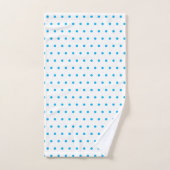 Blue Polka Dots Bad Handdoek (Handdoek)