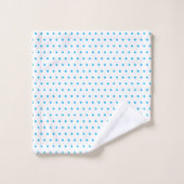 Blue Polka Dots Bad Handdoek (Wasdoekje)