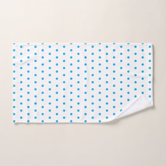 Blue Polka Dots Bad Handdoek (Handdoek)