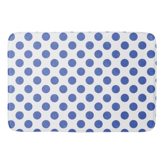 Blue Polka Dots Badmat (Voorkant)