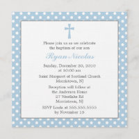 Blue Polka Dots Baptisme