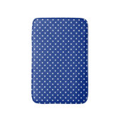 Blue Polka Dots Bath Mat (Voorkant Verticaal)