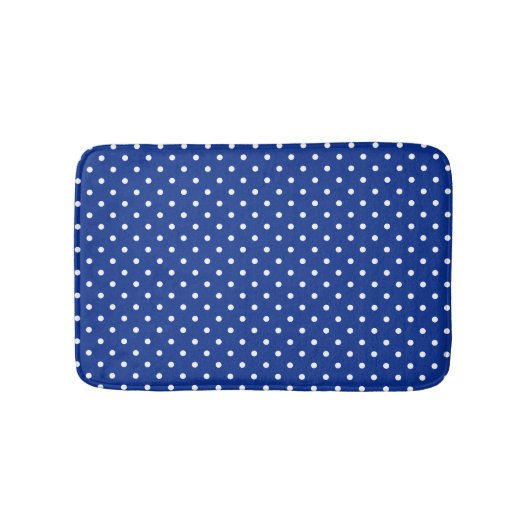 Blue Polka Dots Bath Mat (Voorkant)