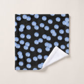 Blue Polka Dots Bathroom Towel Set Bad Handdoek (Wasdoekje)