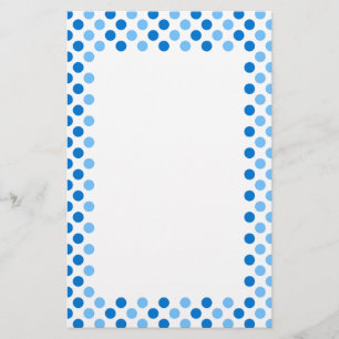 Blue Polka Dots Briefpapier