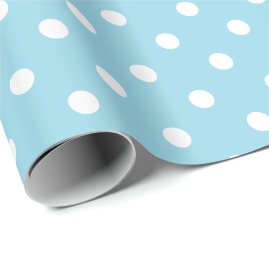 Blue Polka Dots Cadeaupapier (Rol Hoek)