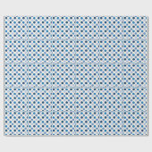 Blue Polka Dots Cadeaupapier (Vlak)