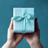 Blue Polka Dots Cadeaupapier