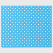 Blue Polka Dots Cadeaupapier (Vlak)