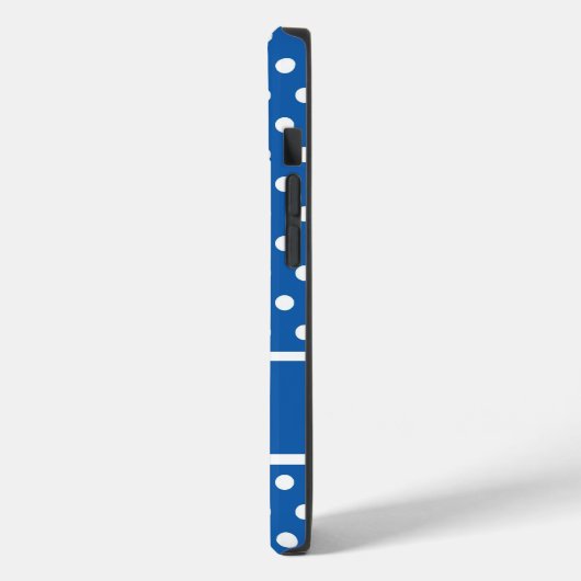 Blue Polka Dots Case-Mate iPhone Case (Achterkant / Links)