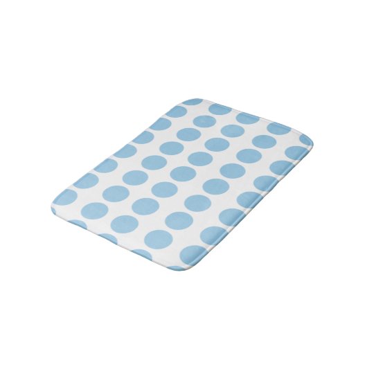 Blue Polka Dots Design Badmat (Gekanteld)